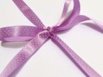 15mm Lilac Polka Dot Ribbon