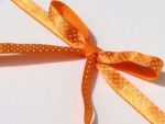 Polka Dot Ribbon Roll Orange