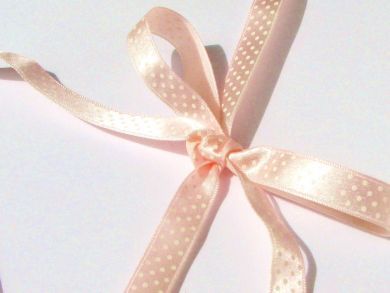 Polka Dot Ribbon Roll Pastel Pink