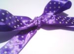 Purple Polka Dot Ribbon Roll