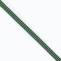 Gingham Ribbon Dark Green