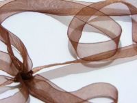 Brown Organza Ribbon