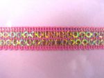 Pink Sequinned Ribbon