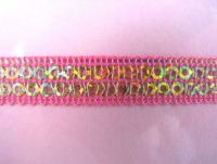 Pink Sequinned Ribbon