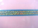 Turquoise Sequinned Ribbon