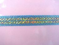 Turquoise Sequinned Ribbon