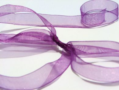 Purple Organza Ribbon