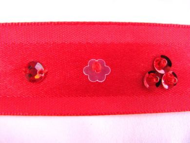 Red Beaded Ribbon