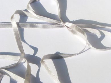 Silver Satin Ribbon