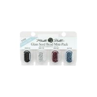Glass Seed Beads Mini Pack Dark Colours