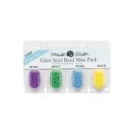 Glass Seed Beads Mini Pack Bright Colours