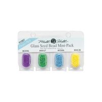 Glass Seed Beads Mini Pack Bright Colours