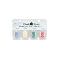 Glass Seed Beads Mini Pack Pastel Colours