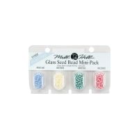 Glass Seed Beads Mini Pack Pastel Colours