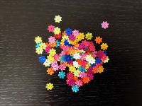 Multicoloured Metallic MIni Flowers