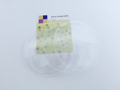 Small Round Deep Transparent Plastic Shaker Card Domes
