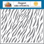 Zebra Print 6 x 6 Stencil
