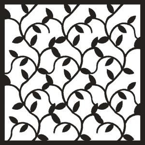 Ivy Background 6 x 6 inch Stencil