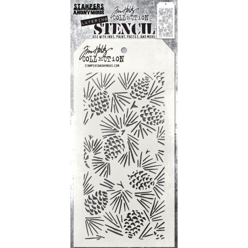 Tim Holtz Layering Stencil Pine Cones