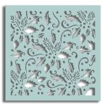 Christmas Holly Flourish Stencil