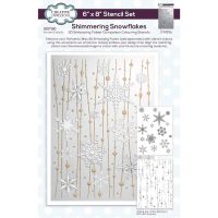 Shimmering Snowflakes Layering Stencil Set