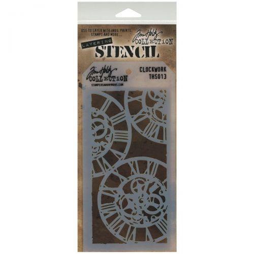 Tim Holtz Layering Stencil Clockwork