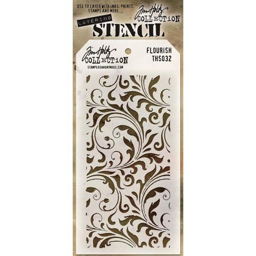 Tim Holtz Layering Stencil Flourish