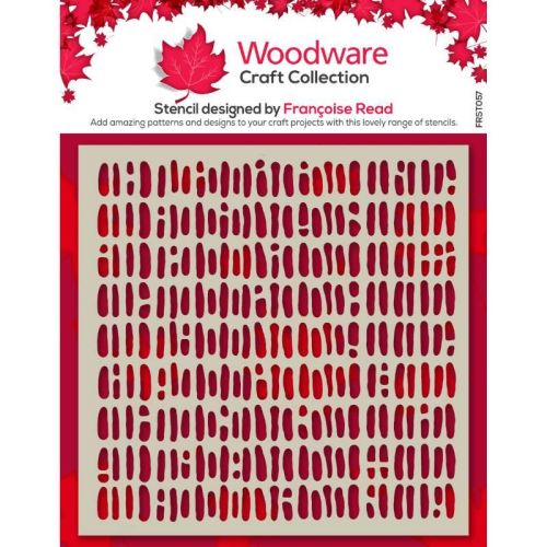 Woodware 6 x 6 Stencil Old Weave