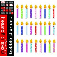 Birthday Candle Bubble Stickers