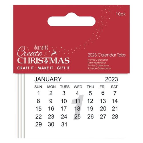 2023 Calendar Tabs Pack of 10