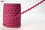 5mm Ric Rac Dark Pink