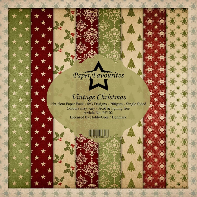 Vintage Christmas 6 x 6 Paper Pad | Wild Warehouse