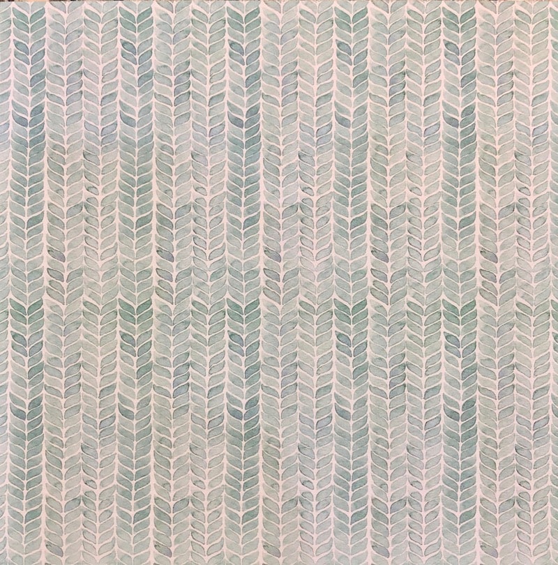 turquoise watercolour leaves patterned paper
