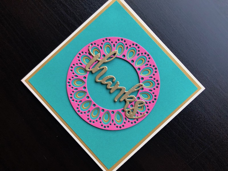 Birch Press Prem hand made thank you card