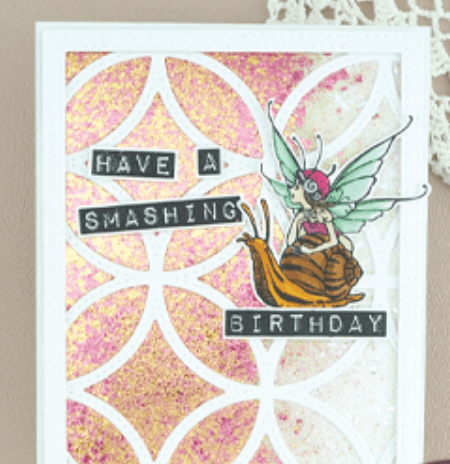 Everyday ticker tape clear stamp set example