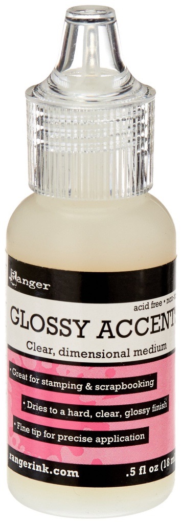 Glossy Accents Mini Fine Tip Bottle 0.5 fl oz Clear Drying Glue
